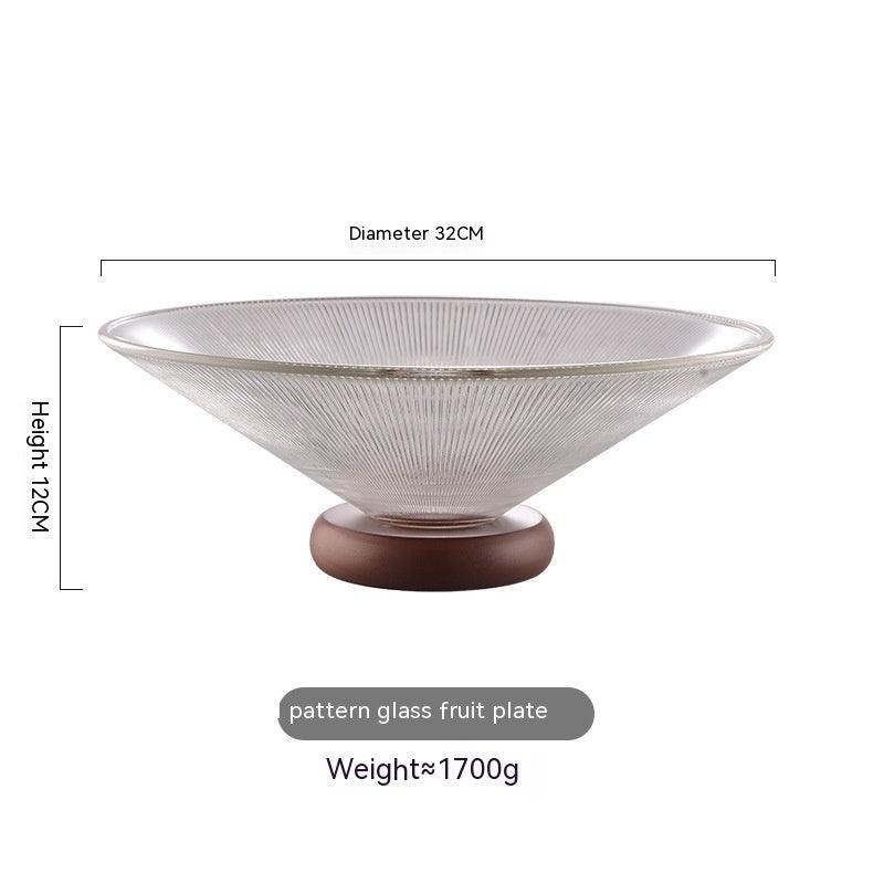 Patterned Glass Coffee Table Bowl - MerMoh