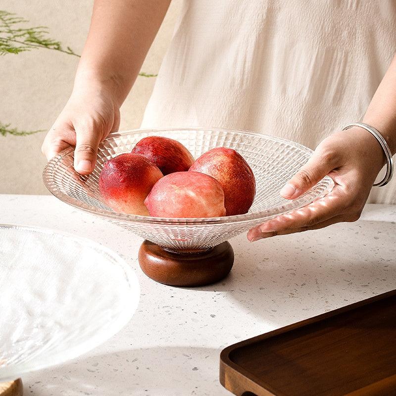 Patterned Glass Coffee Table Bowl - MerMoh